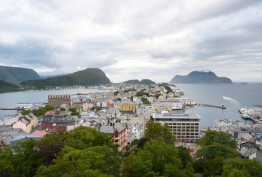 Alesund panorama. Norveç