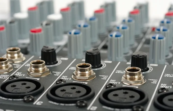 Audio control console — Stock Photo, Image