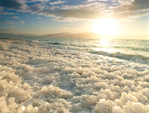 Salida del sol en el Mar Muerto, Israel . —  Fotos de Stock