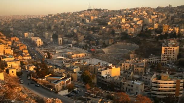 Amman - hoofdstad van Jordanië — Stockvideo