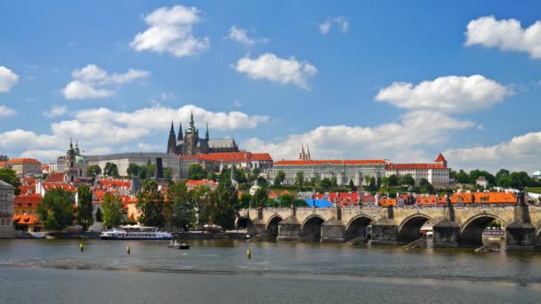 Prague castle, Csehország. TimeLapse — Stock videók