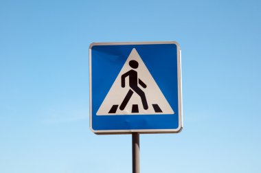 Pedestrian crossing sign clipart