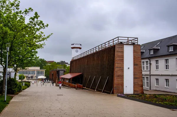 Graduation Tower Berömd Attraktion Kurorten Bad Salzuflen Spa Stad Klockan — Stockfoto