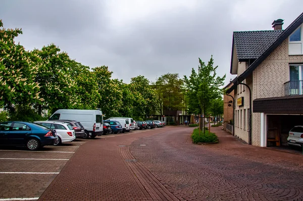 Rua na cidade Bad Salzuflen, na Alemanha — Fotografia de Stock