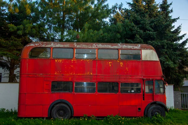 Londres autobús de dos pisos en el museo en Bad Oeynhausen —  Fotos de Stock