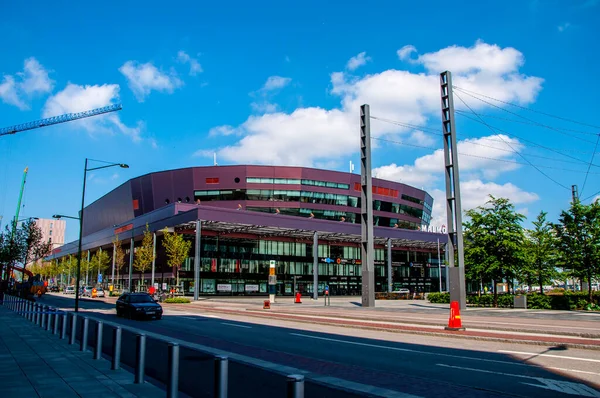 Malmö Arena Berömd Byggnad För Många Kultur Och Idrottsevenemang Näst — Stockfoto