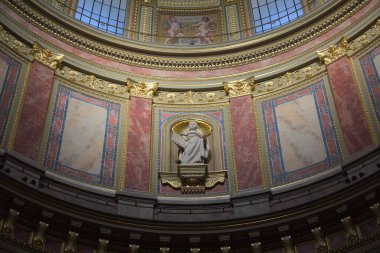 View of the interior of the St Stephens Basilica in Budapest. High quality photo