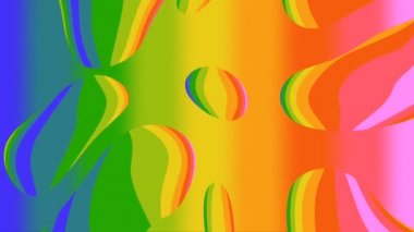 Spektrum renginin önünde kırılma olan sıvı damlaları. Yüksek kalite 4k görüntü