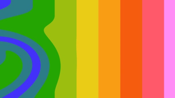 Spiral Desen Spektrumun Renklerini Bozar Arkaplan Videosu — Stok video
