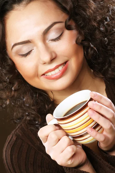 コーヒーを飲む女 — ストック写真