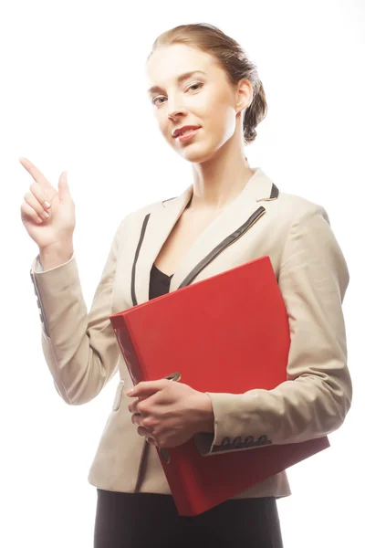 Smiling young business woman — Stock Photo, Image