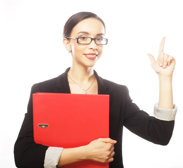 Smiling young business woman — Stock Photo, Image