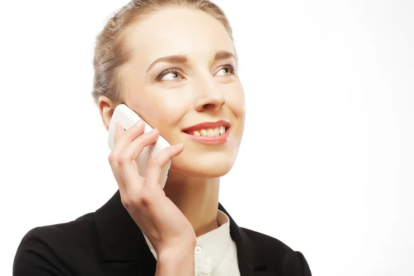 Successful businesswoman with cell phone — Stock Photo, Image