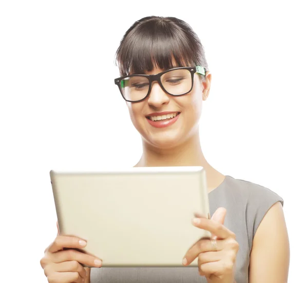 Businesswoman using tablet computer — Stock Photo, Image