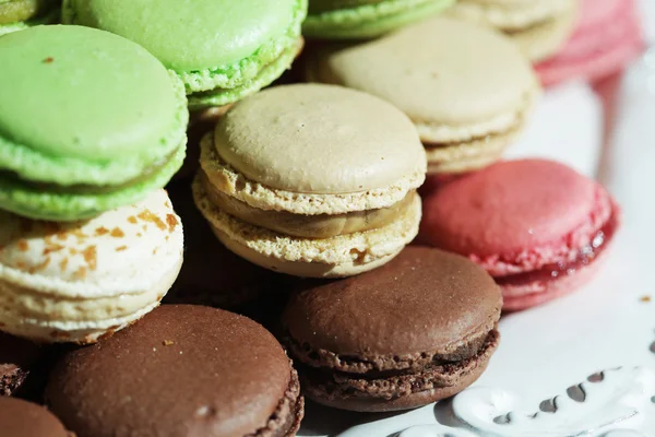 Macarons français traditionnels — Photo