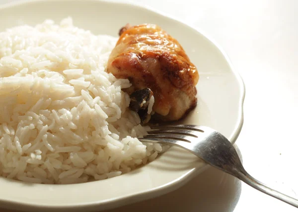 Chiken con riso — Foto Stock