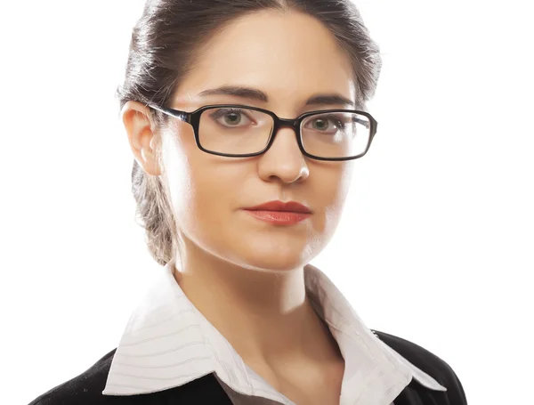 Joven mujer de negocios con gafas —  Fotos de Stock