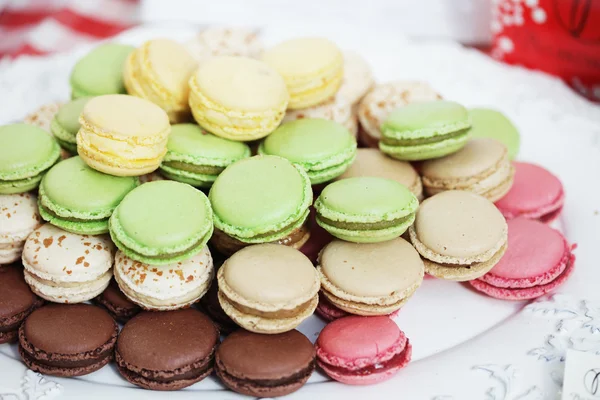 Macarons français traditionnels — Photo