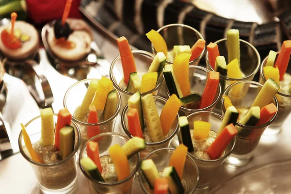 Assorted raw vegetables sticks — Stock Photo, Image