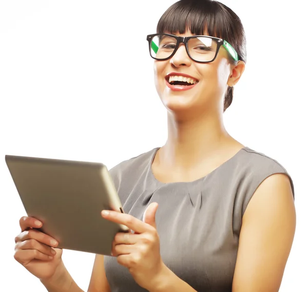 Businesswoman using tablet computer — Stock Photo, Image