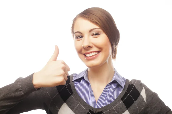 Young smiling business woman — Stock Photo, Image