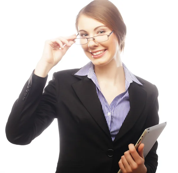 Businesswoman using tablet computer — Stock Photo, Image