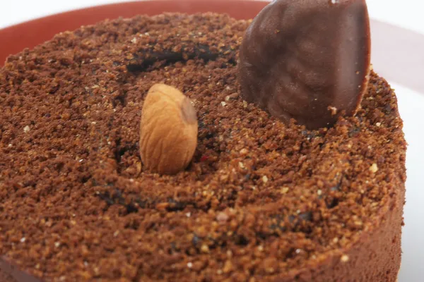 Pastel de chocolate negro — Foto de Stock