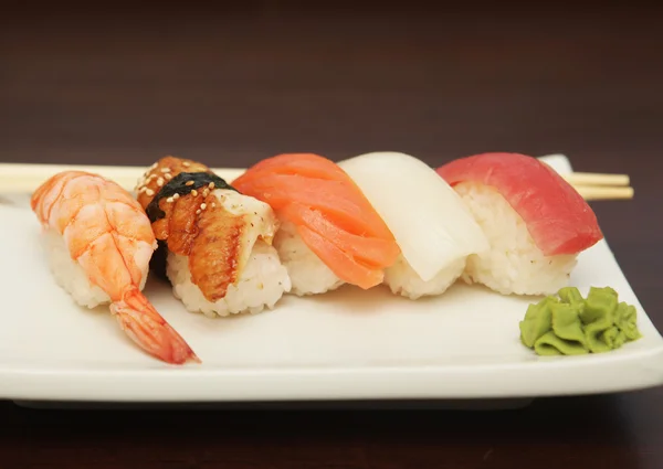 Sushi on the plate — Stock Photo, Image