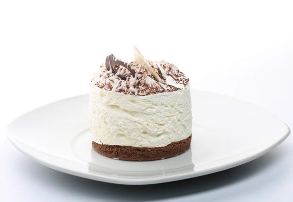 Білий торт — стокове фото
