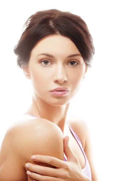 Young adult woman with health skin of face — Stock Photo, Image