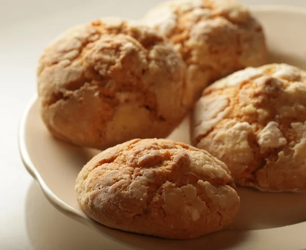 Pile of apple chip cookies — Stock Photo, Image