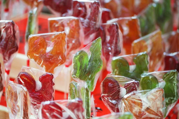 Bonbon de frutas coloridas misturadas — Fotografia de Stock