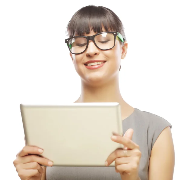 Businesswoman using tablet computer — Stock Photo, Image