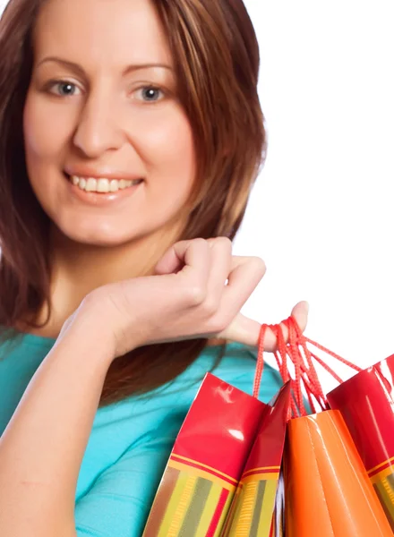 Shopping donna sexy — Foto Stock