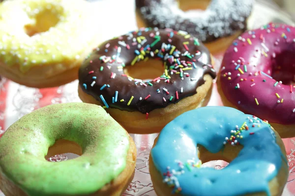 Donuts coloridos — Fotografia de Stock
