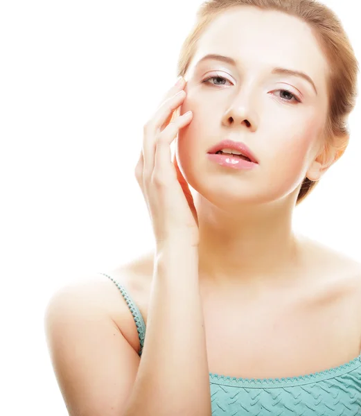 Woman taking care of her skin face — Stock Photo, Image