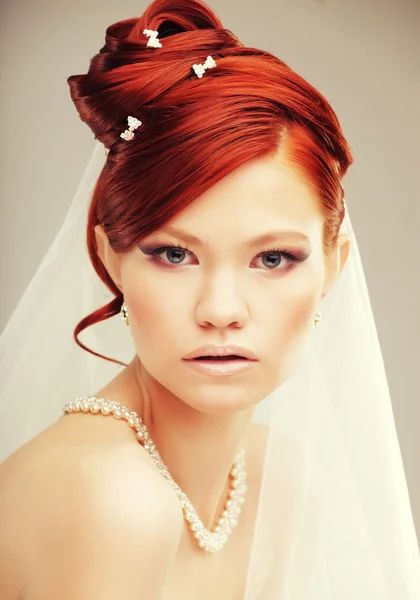 Bride portrait.Wedding dress — Stock Photo, Image