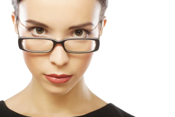 Mujer de negocios en gafas — Foto de Stock