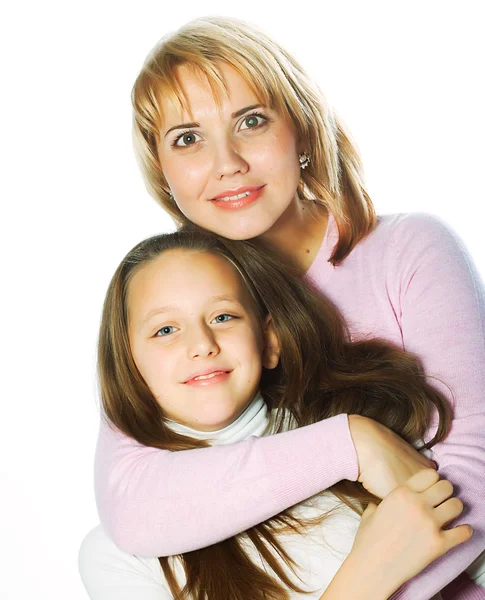 Jeune belle mère et sa petite fille — Photo