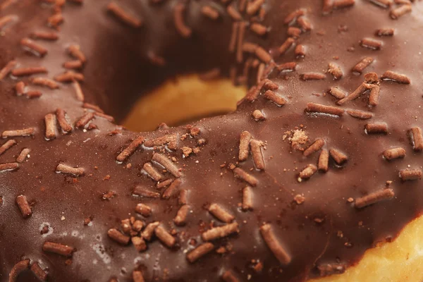 Donut with chocolate cream. — Stock Photo, Image