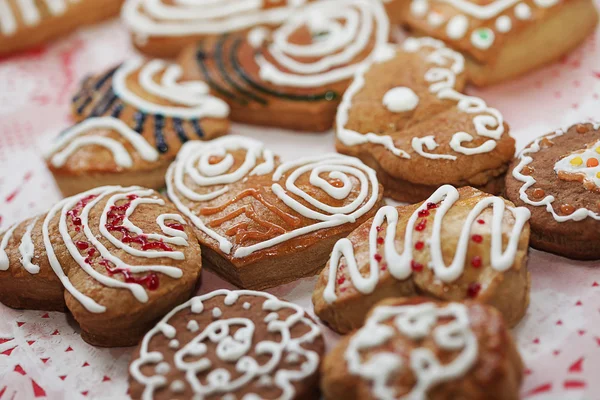 Varoius Homemade Gingerbread Cookies — Stock Photo, Image