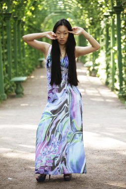 güzel Asyalı manken