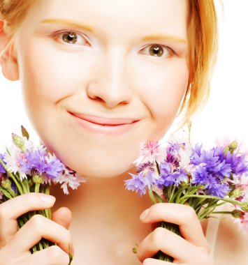 çiçekler güzel Bayan