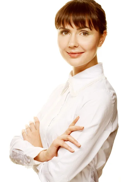 Portrait of happy smiling business woman — Stock Photo, Image
