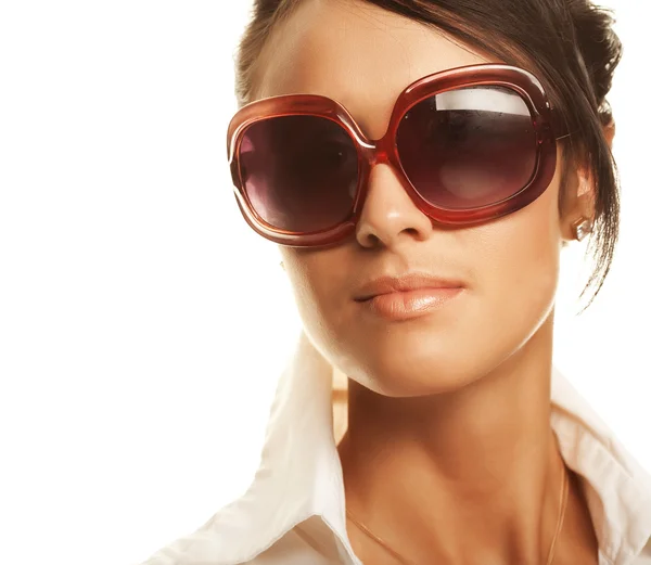 Beautiful fashion woman wearing sunglasses Royalty Free Stock Images