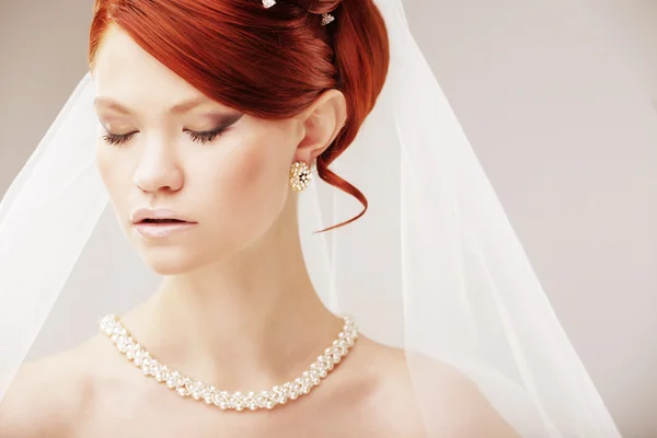 Bride portrait.Wedding dress — Stock Photo, Image