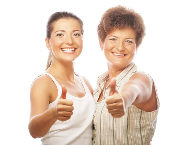 Mature mother and attractive daughter — Stock Photo, Image