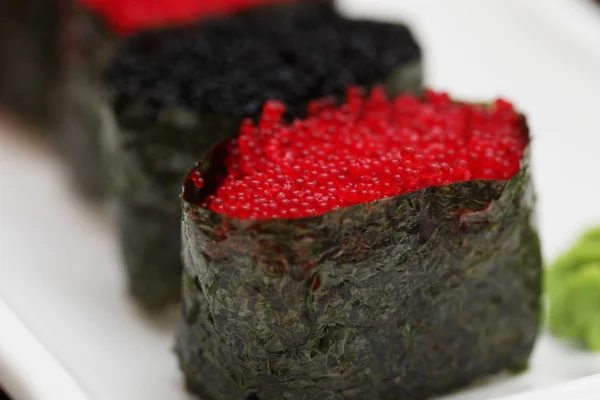 Rolls with caviar — Stock Photo, Image