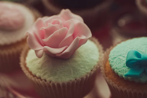 Vintage cupcakes — Φωτογραφία Αρχείου
