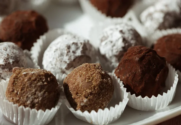 Chocolates artesanais — Fotografia de Stock